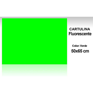 cartulina Fluorescente Verde R4U Canarias